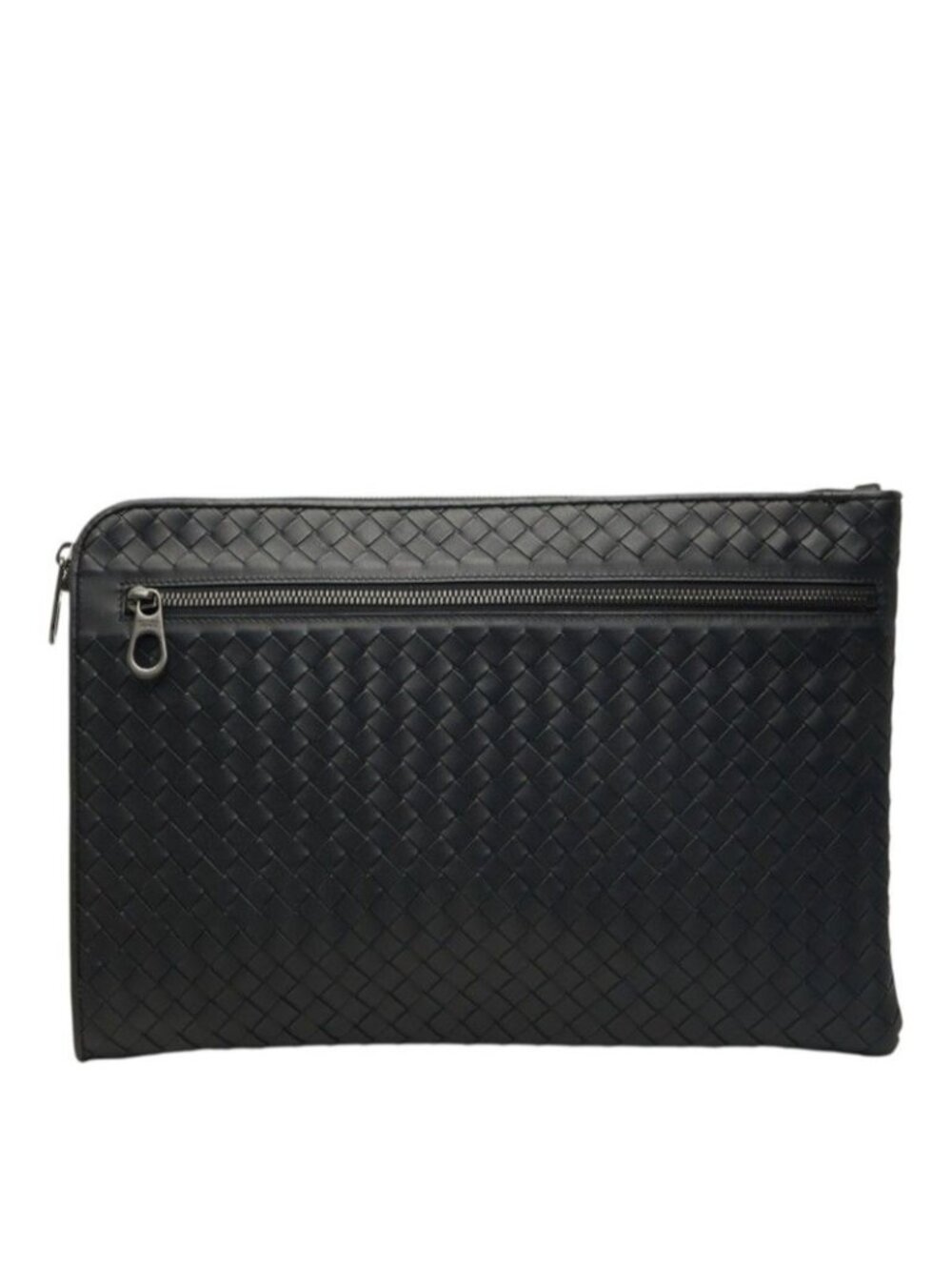 Bottega Veneta Intrecciato Clutch Black Leather